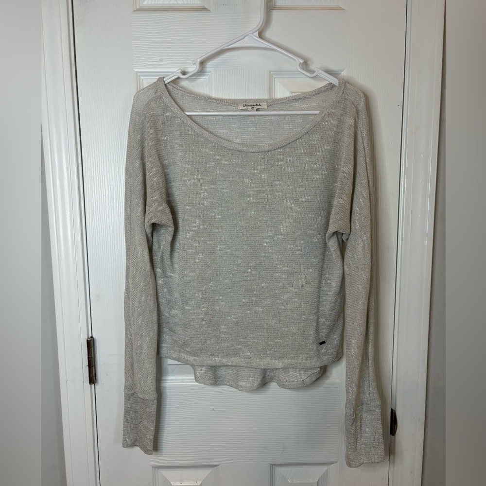 Aeropostale silver knit top